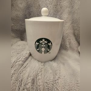 Starbucks 2013 Green Logo Coffee/Sugar Canister With Lid